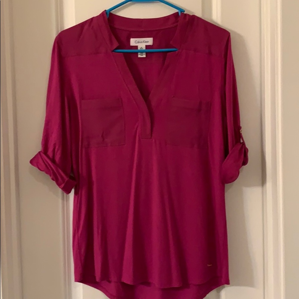 Hot pink top